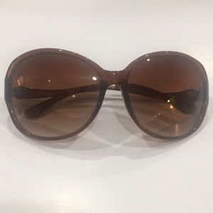 Michael Kors Drake Round Brown Sunglasses